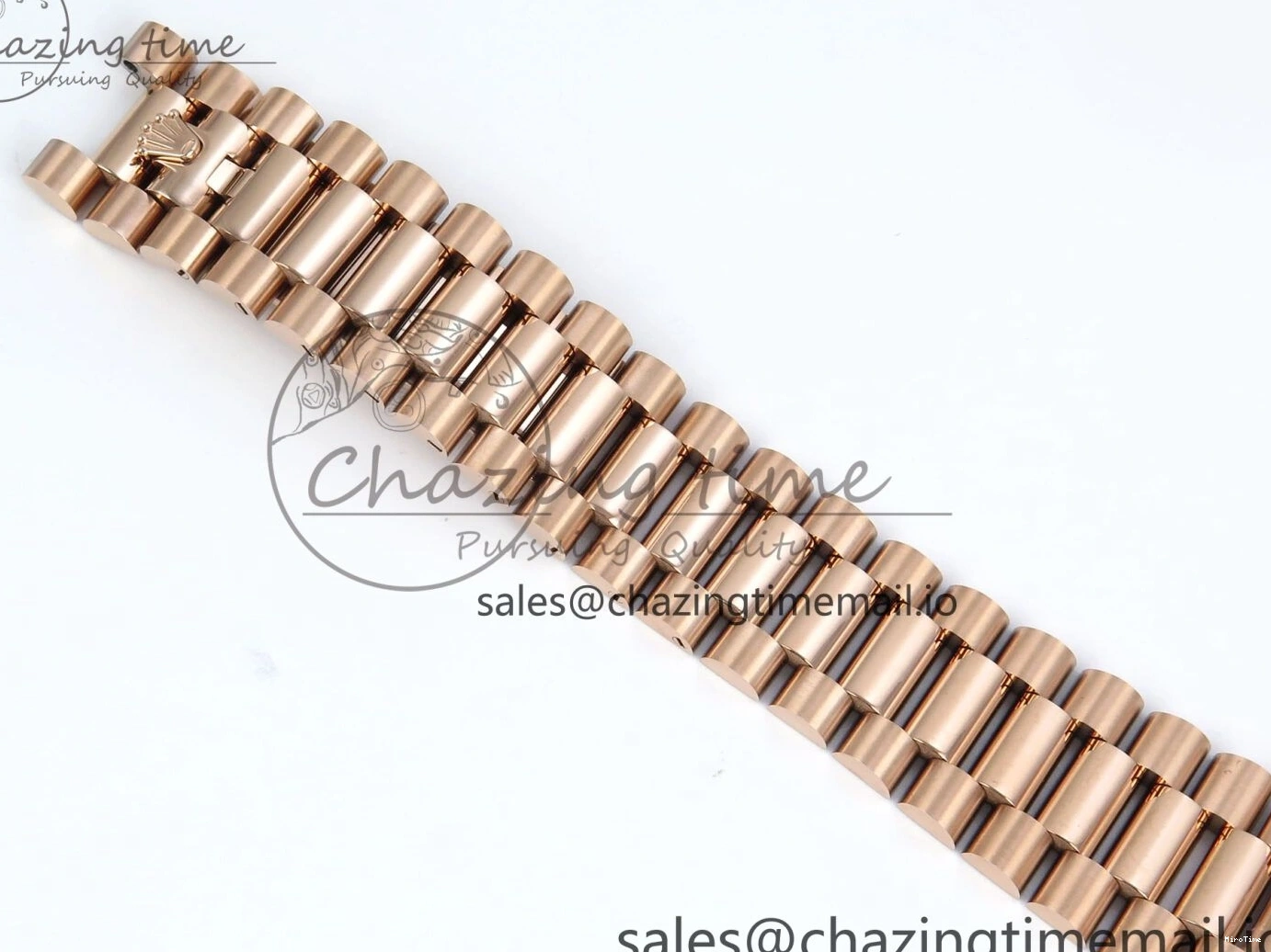 MiroTime 0521 Lightweight DayDate 40 RG QF 1:1 Best Edition Brown Roman Dial Diamonds Bezel on President Bracelet A2836 V5 (Gain Weight) 475